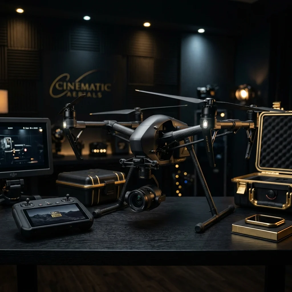 Professional DJI drone for cinematic aerial photography