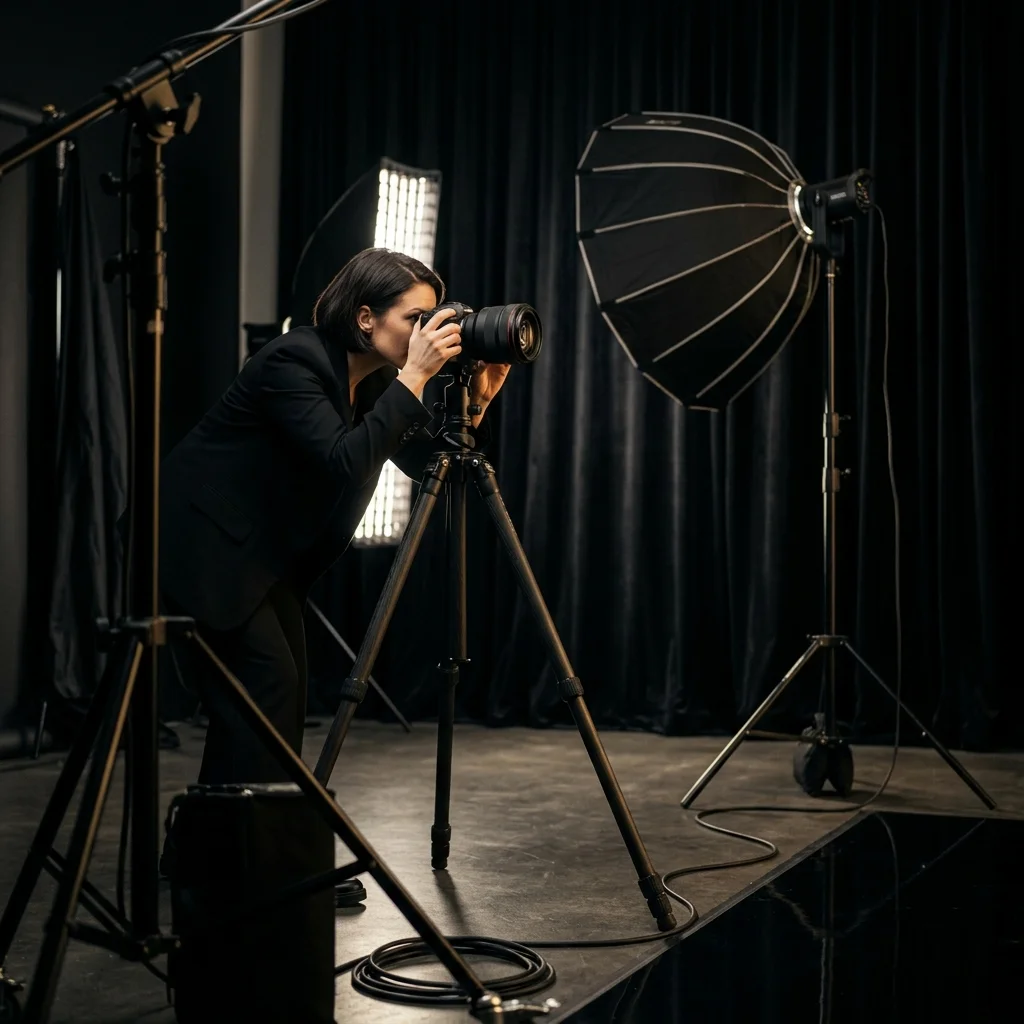 Vogue Style Portraiture fashion photography setup