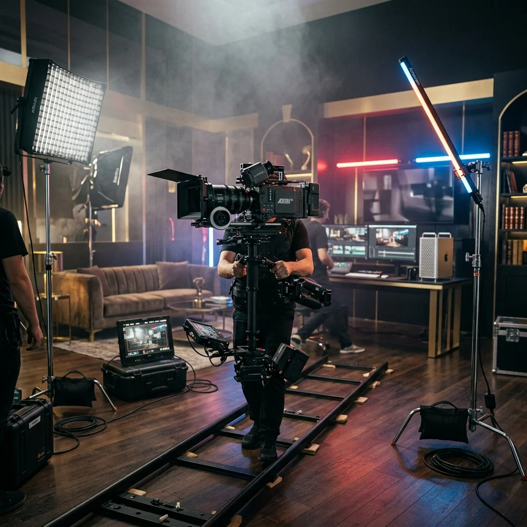 Indie Album Music Video cinematic production setup